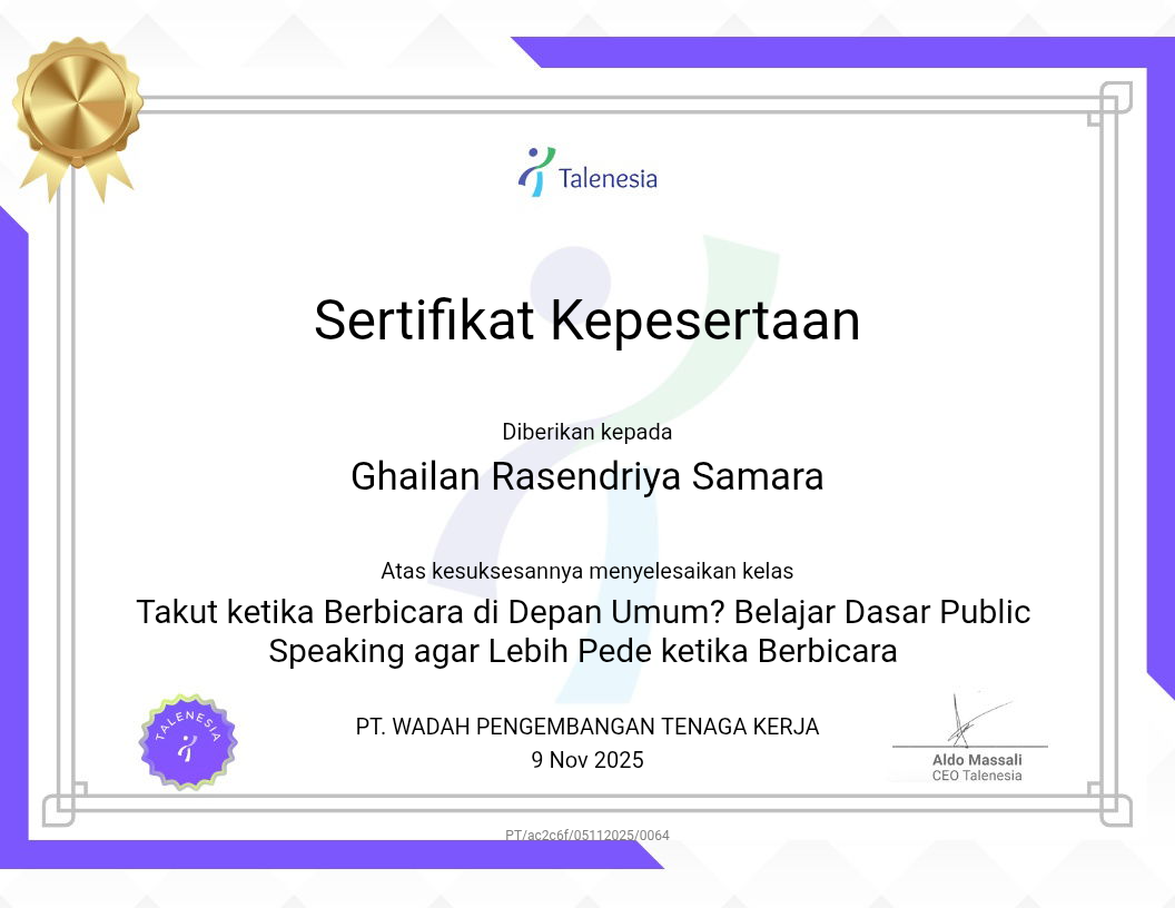 Sertifikat 13